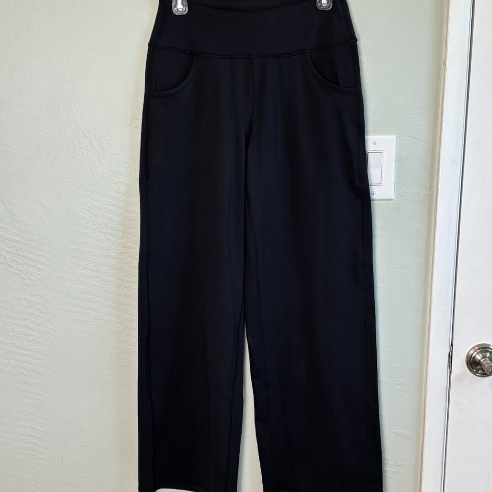 Bundle 2 for $30! Promover Black Wide Leg Yoga Pants High Waisted Pockets Size S